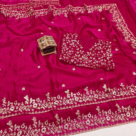 Pure Fandy Chiffon sarees with amazing