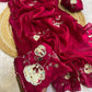 Beautiful fandy satin fabric saree