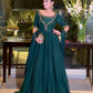 Serving Elegance in this Gorgeous Anarkali Gown