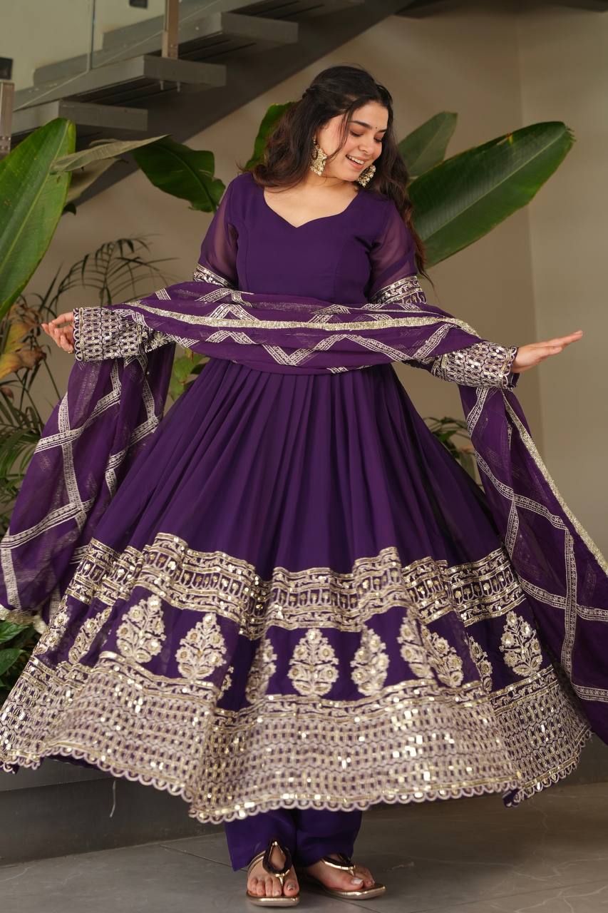 Real Modeling New Designer Party Sharara Suit & Dupatta Set