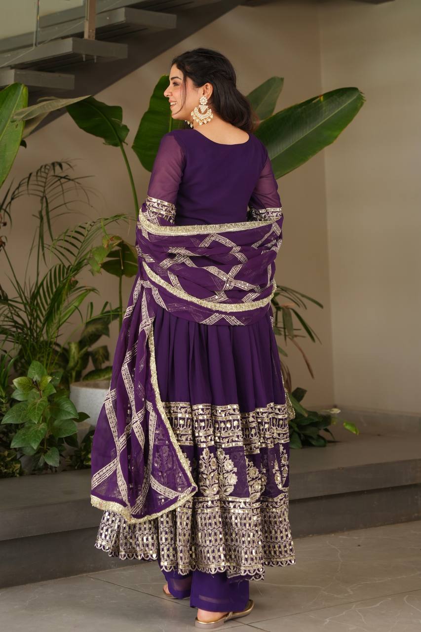 Real Modeling New Designer Party Sharara Suit & Dupatta Set