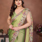 Party Wear Soft Rangoli  Silk Saree