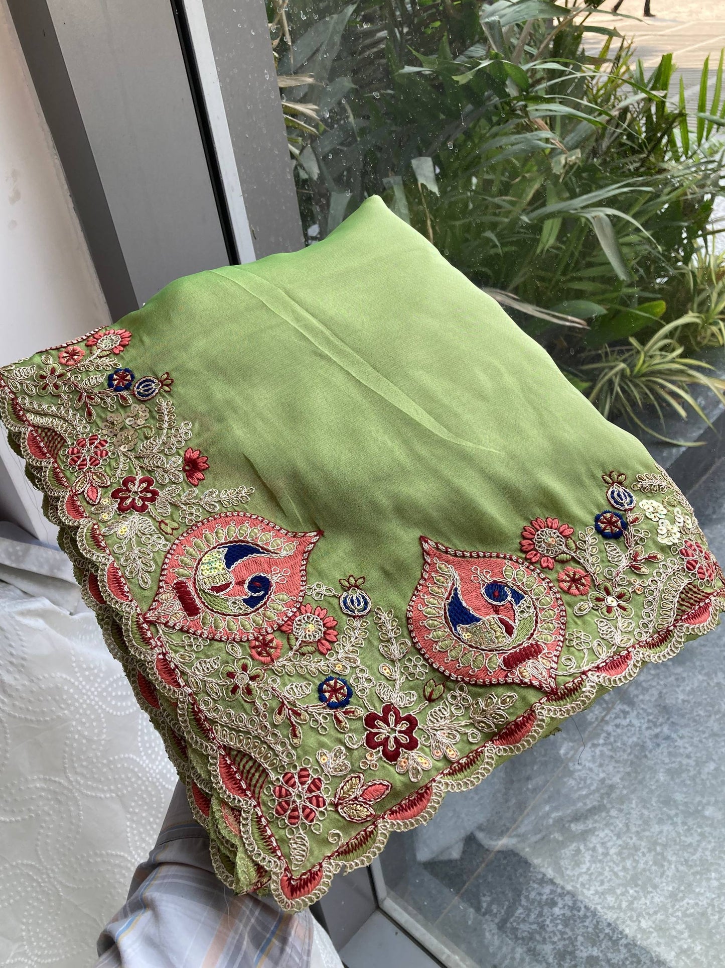 Party Wear Soft Rangoli  Silk Saree