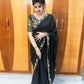 HEAVY SOFT BLACK RANGOLI SILK FABRIC SAREE