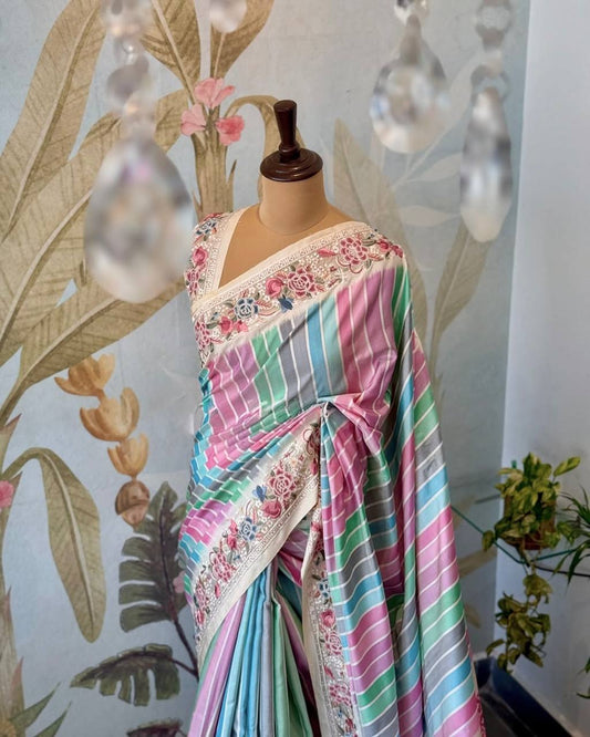 Premium Vichitra Silk Saree