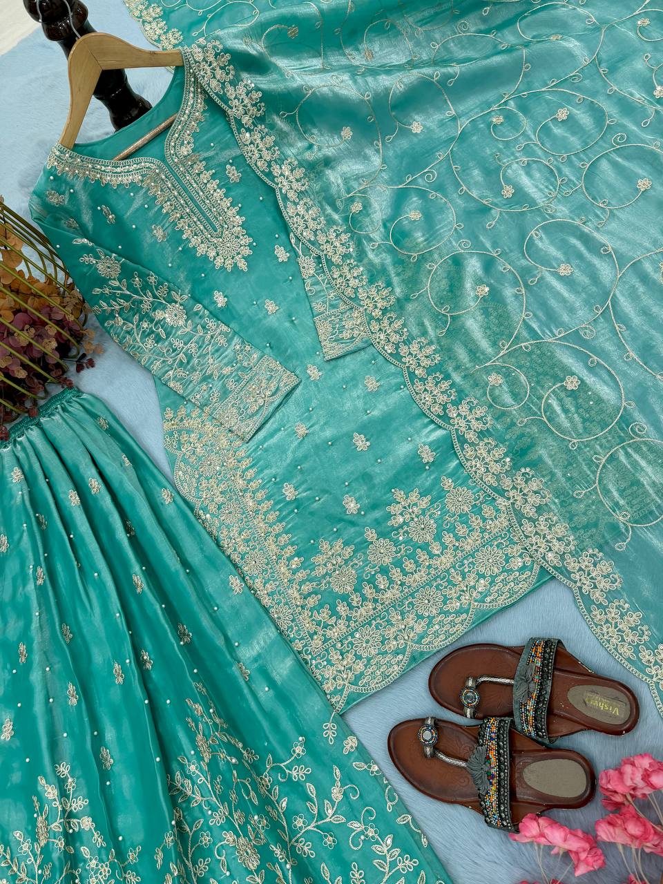 PREMIUM DESIGNER READYMADE TOP PLAZZO COLLECTIONS