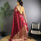 Very Unique lichi silk saree with Beautiful Flower Saree