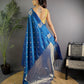 Very Unique lichi silk saree with Beautiful Flower Saree