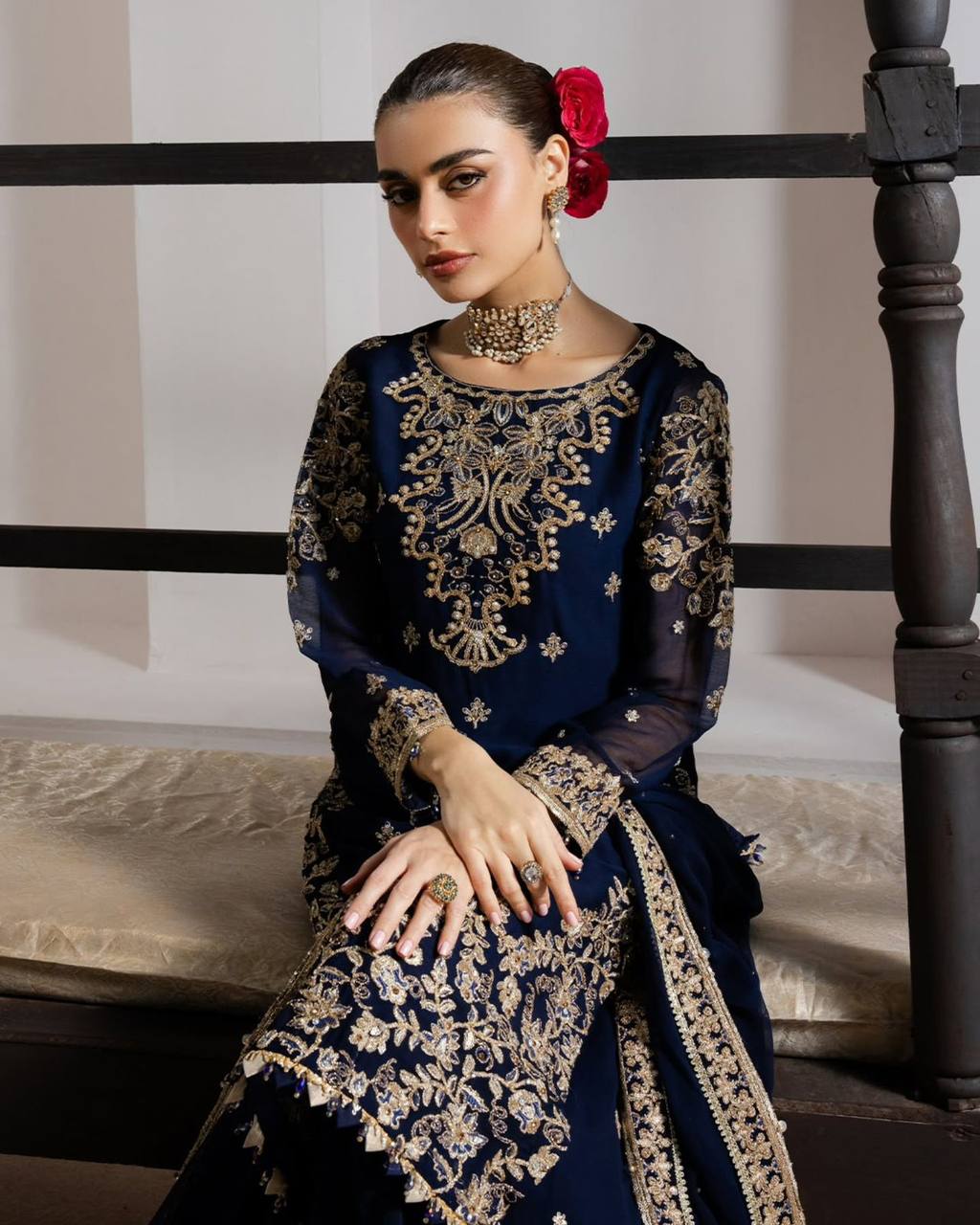 EID EXCLUSIVE AND TRENDY FOR WEDDING SEASON OUR SEQUENCE EMBROIDERY PLAZZO