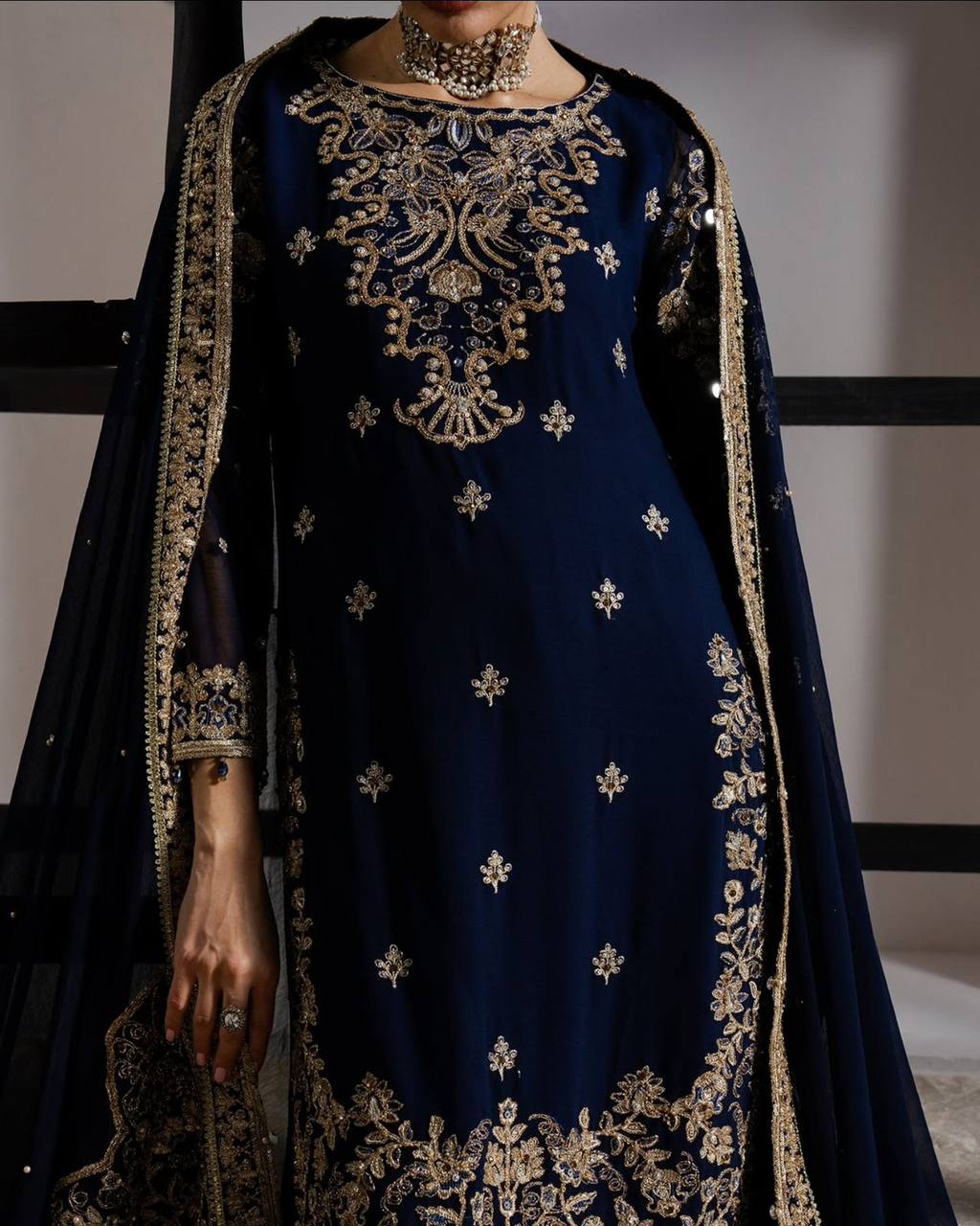 EID EXCLUSIVE AND TRENDY FOR WEDDING SEASON OUR SEQUENCE EMBROIDERY PLAZZO