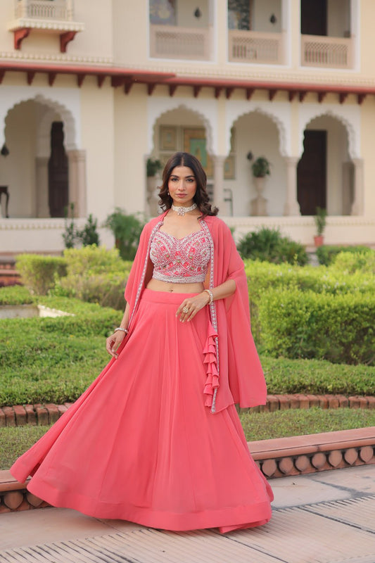 PREMIUM READYMADE LEHENGA CHOLI WITH KOTI