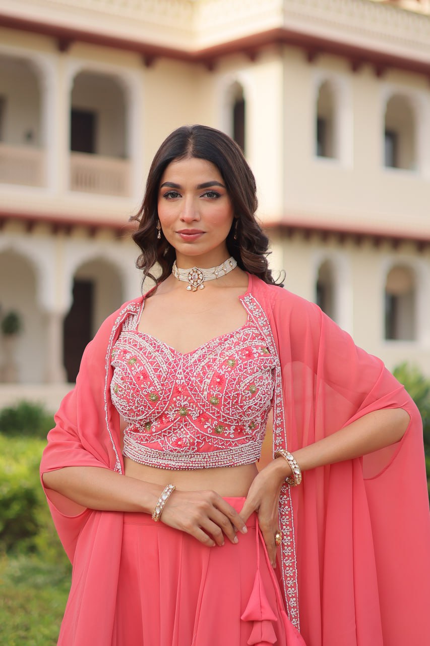 PREMIUM READYMADE LEHENGA CHOLI WITH KOTI