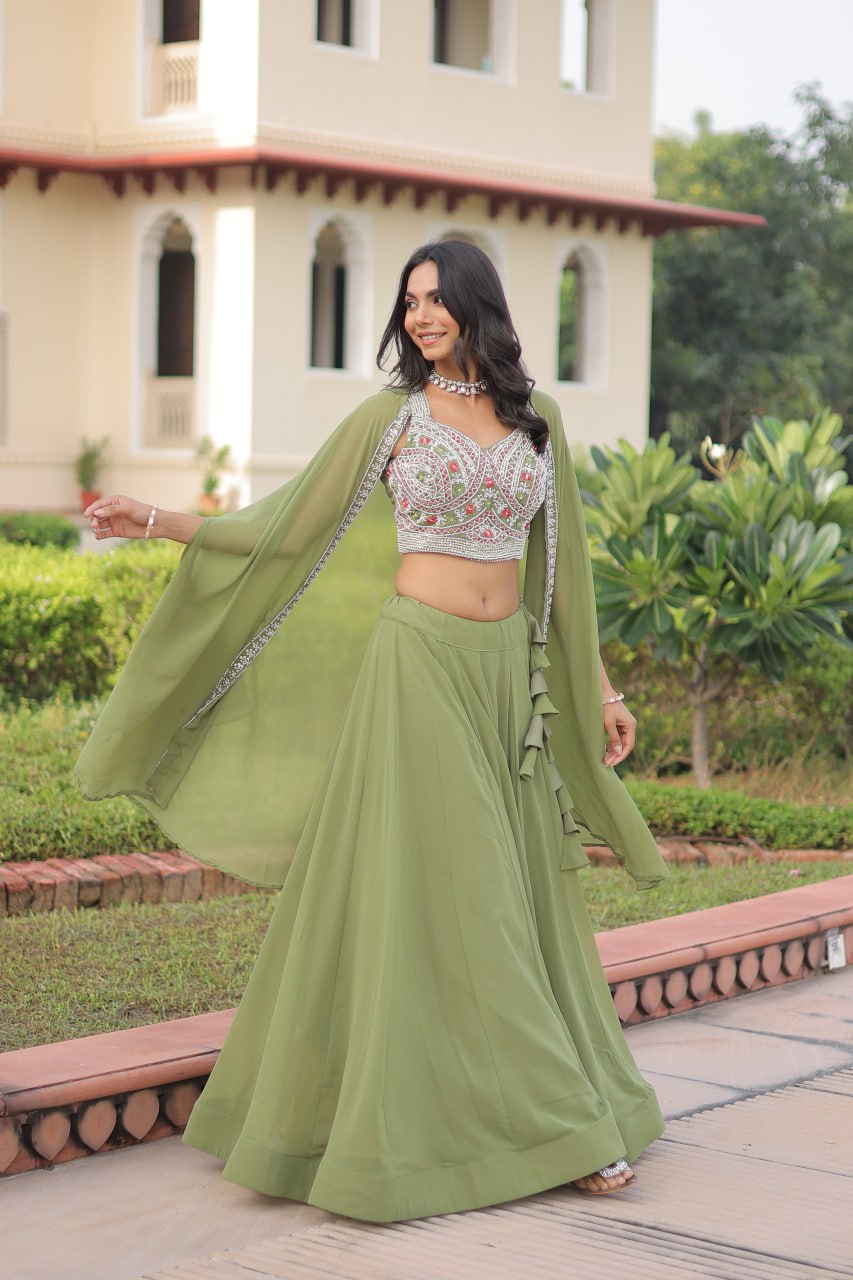 PREMIUM READYMADE LEHENGA CHOLI WITH KOTI
