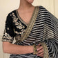 Beautiful leriya print with lace border work saree