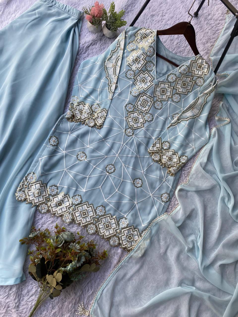 EID EXCLUSIVE AND TRENDY FOR WEDDING SEASON PLAZZO