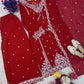 DESIGNER WEAR SEQUENCE EMBROIDERY ON FOX GEORGETTE