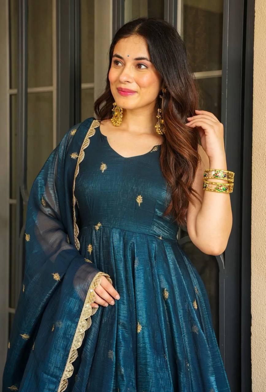 New Designer Party Sharara Suit & Dupatta Set