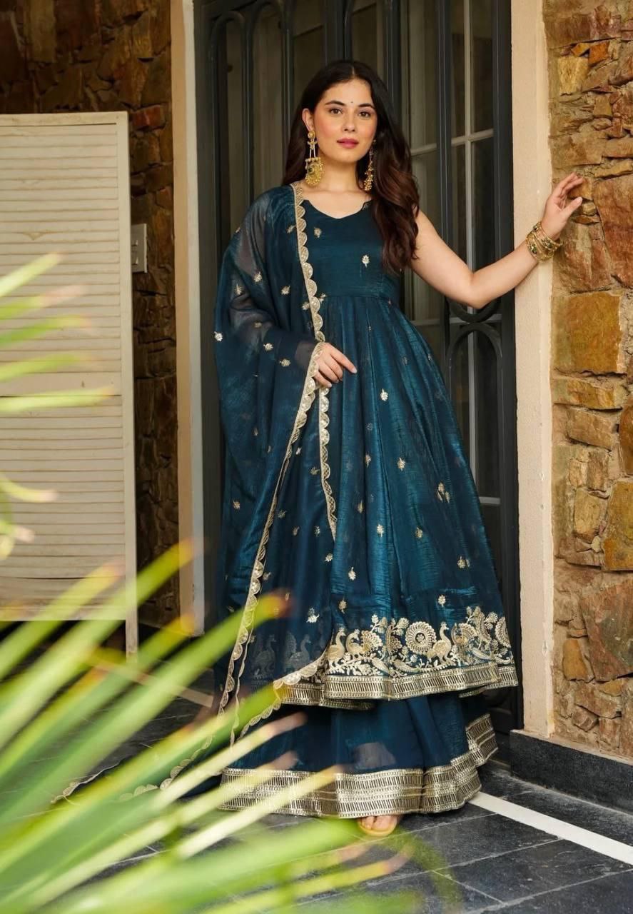 New Designer Party Sharara Suit & Dupatta Set