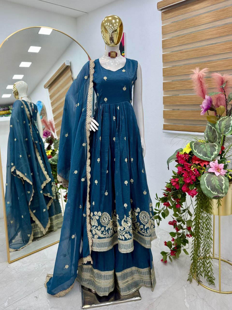 New Designer Party Sharara Suit & Dupatta Set