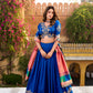 Vichitra Silk Sequins and Thread Embroidery Work Lehenga Choli