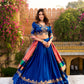 Vichitra Silk Sequins and Thread Embroidery Work Lehenga Choli