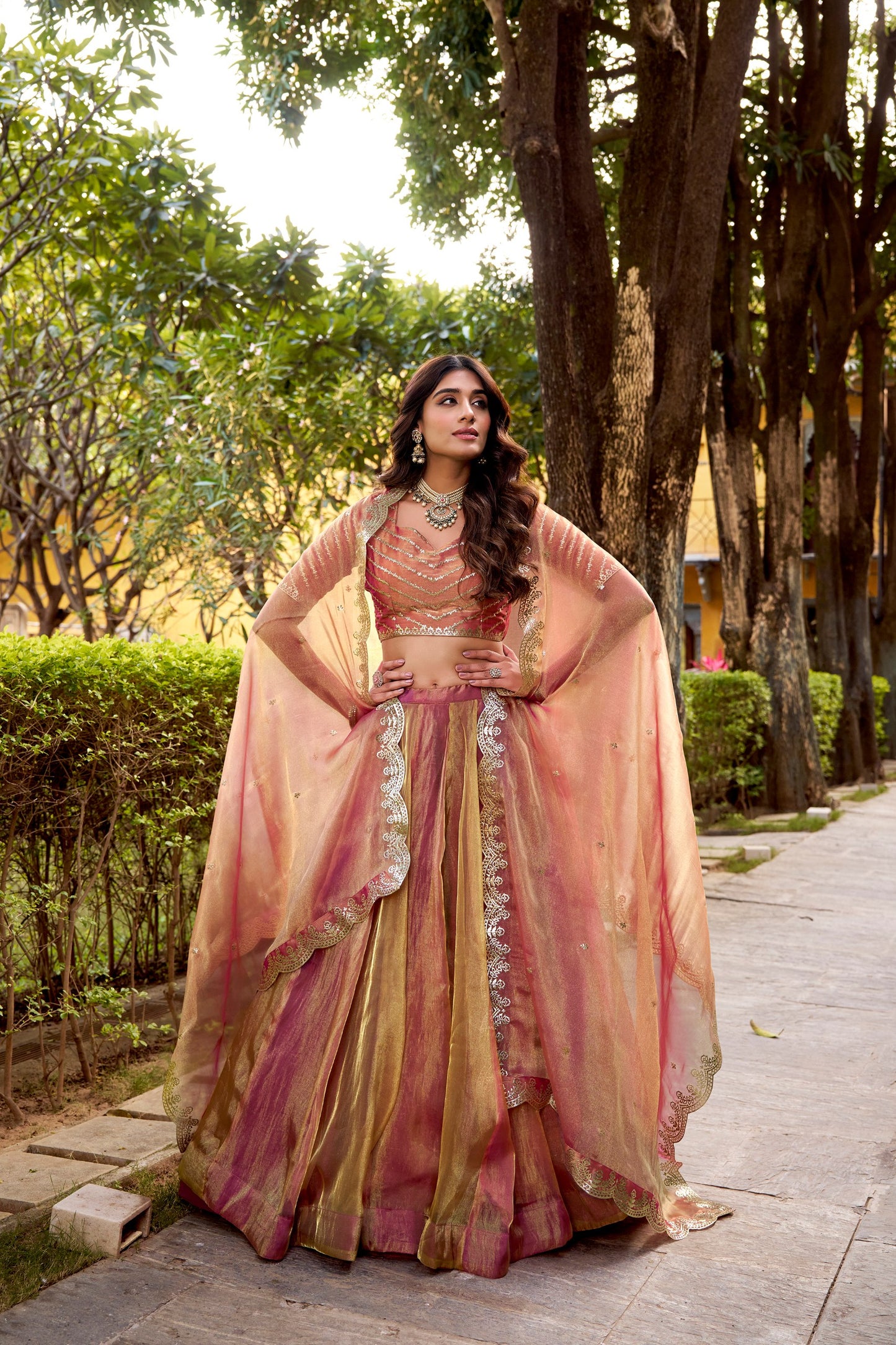 Carika Silk Stitched With Canvas and Can Can Lehenga