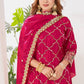 Neues Designer-Party-Look-Top Sharara Plazzo und Dupatta