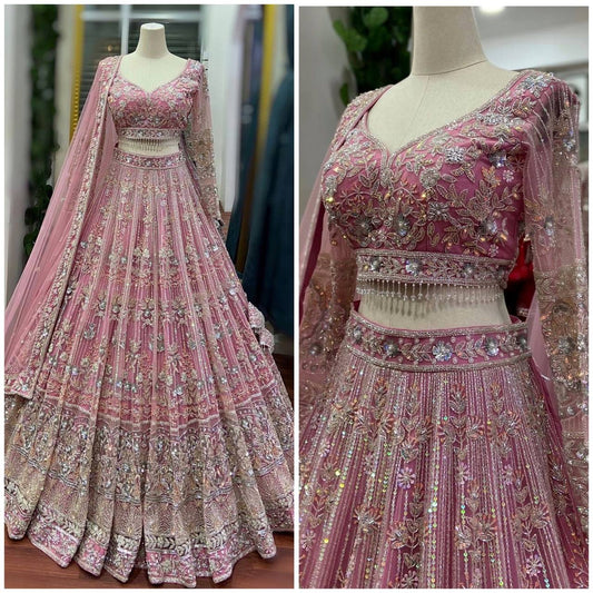 Launching 4 Meter Flared Butterfly Net Lehenga