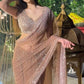 Original Net saree with sequins & dori work
