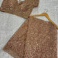 Original Net saree with sequins & dori work
