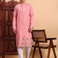 Traditional Wedding Collection Cotton Embroidery Work Men's Kurta