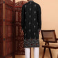 Traditional Wedding Collection Cotton Embroidery Work Men's Kurta