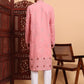Traditional Wedding Collection Cotton Embroidery Work Men's Kurta