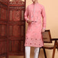 Traditional Wedding Collection Cotton Embroidery Work Men's Kurta