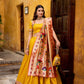 Silk Paithani Zari Weaving Work With Lace Border Lehenga