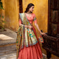 Silk Paithani Zari Weaving Work With Lace Border Lehenga