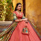 Silk Paithani Zari Weaving Work With Lace Border Lehenga