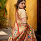 Silk Paithani Zari Weaving Work With Lace Border Lehenga