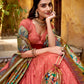 Silk Paithani Zari Weaving Work With Lace Border Lehenga