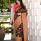 beautiful saree is elegantly decorated with gorgeous Solid Jacquard
