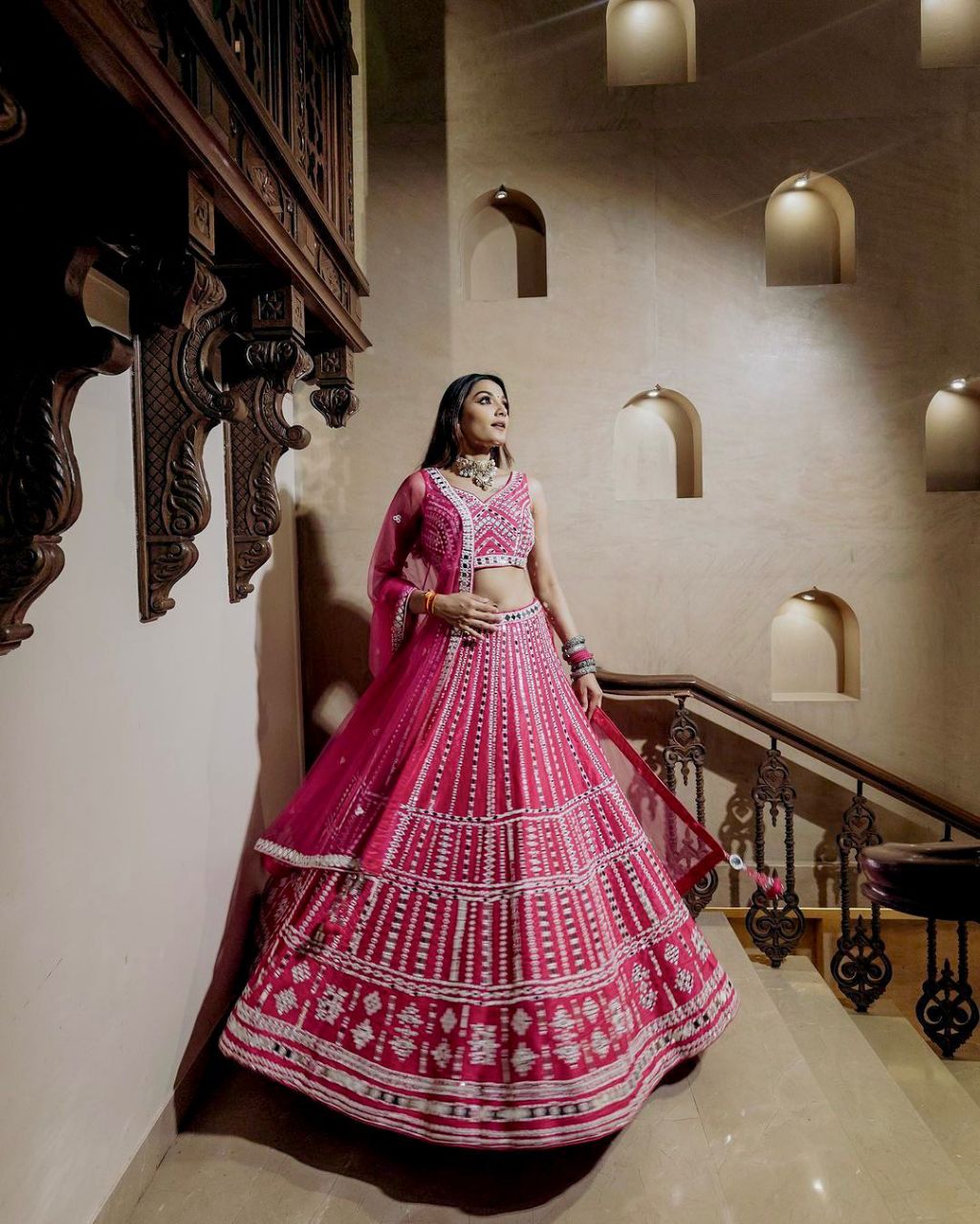 Celebrate the charm of indian culture with this beautiful lehenga set