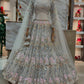Launching 4 meter flared  Real Mirror Sequins Work Lehenga