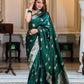 bordure jacquard zari avec doublure zari en sari complet