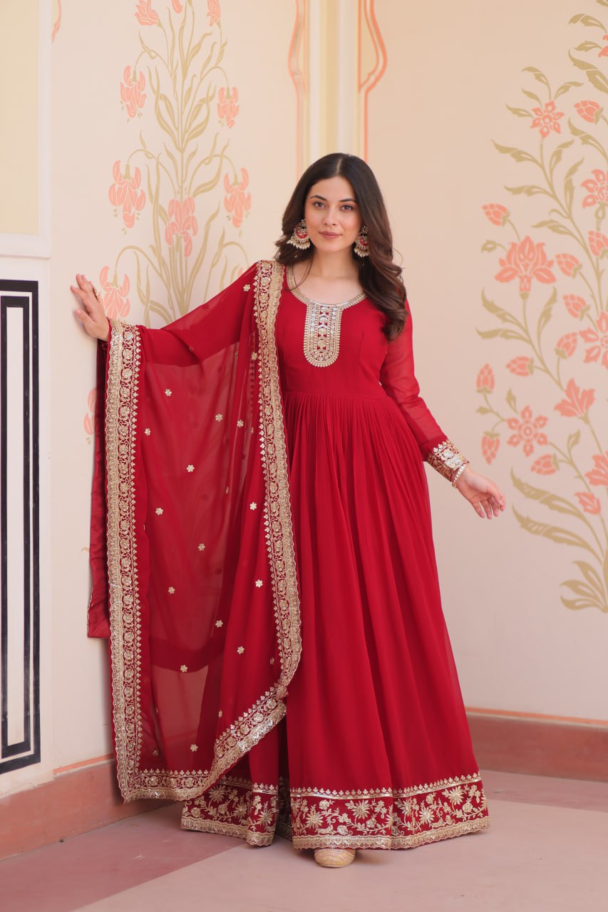 PREMIUM DESIGNER READYMADE GOWN-DUPATTA COLLECTIONS 2025