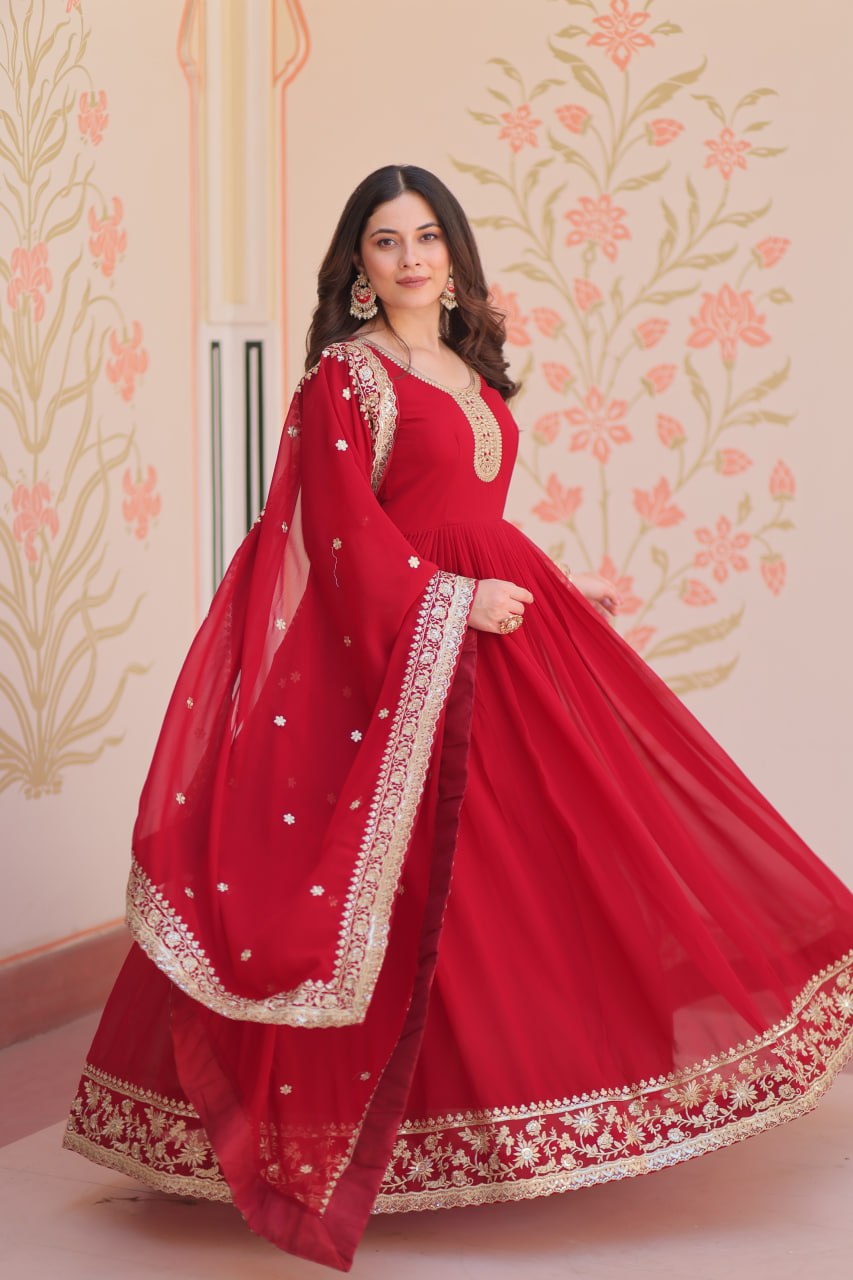 PREMIUM DESIGNER READYMADE GOWN-DUPATTA COLLECTIONS 2025