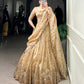 Sequins and Thread Embroidery Work Lehenga Choli