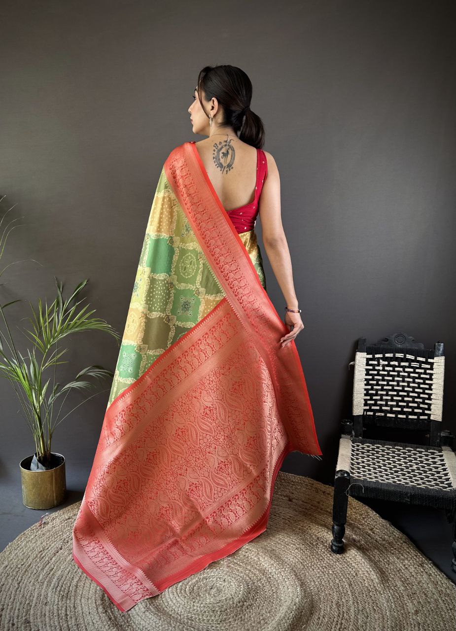 Suche jemanden für ein wunderschönes Designer-Sari in der gleichen Farbe