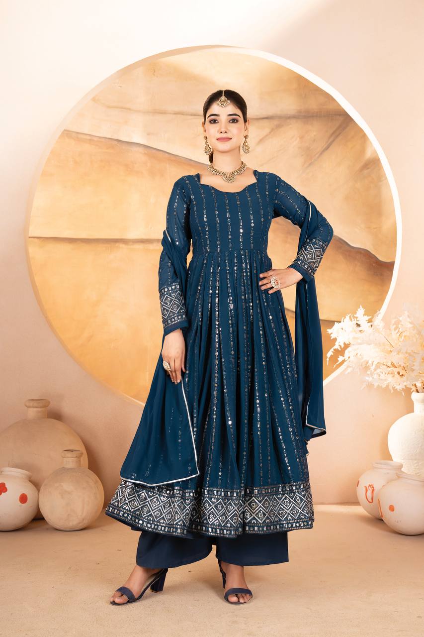 DESIGNER LUXURY ANARKALI SUIT SET