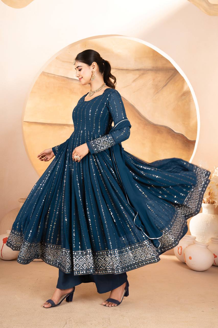 DESIGNER LUXURY ANARKALI SUIT SET