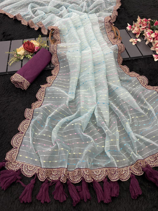 Beautiful designer Party wear saree